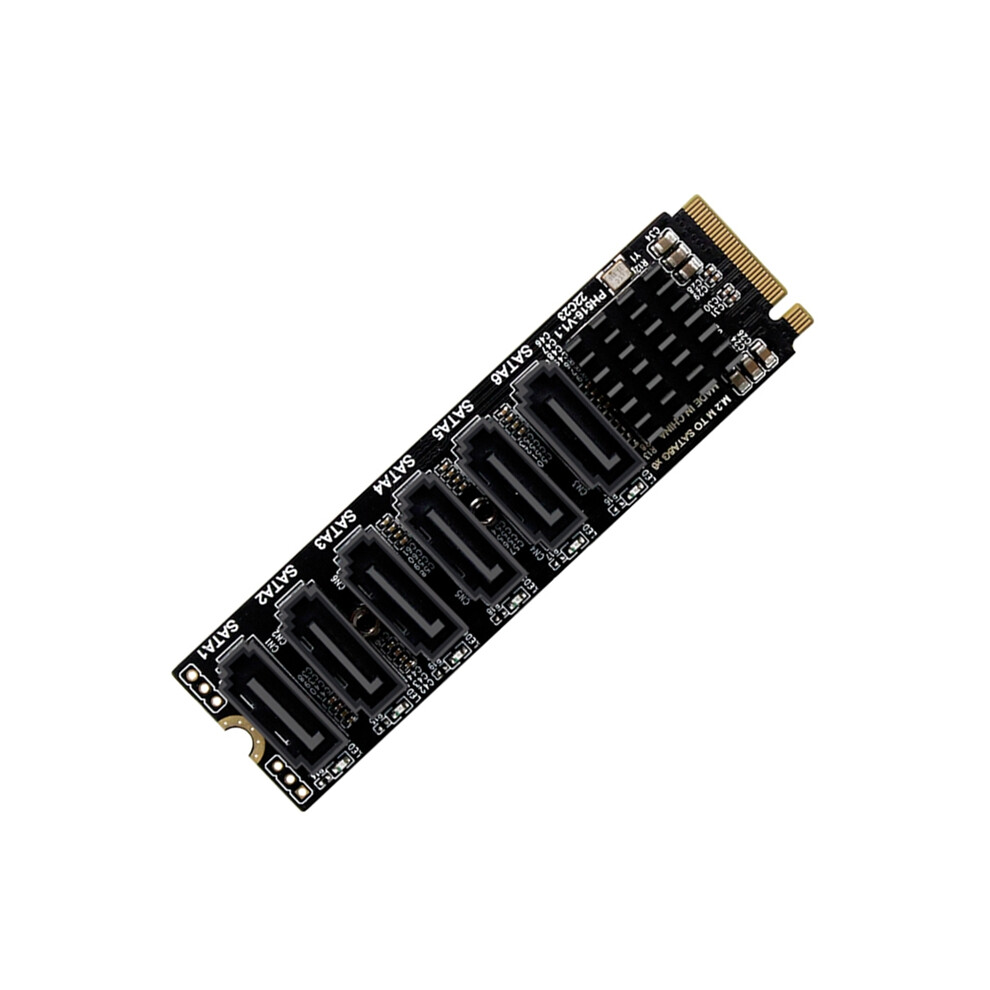 M.2 Nvme Pci-E Pcie X4 X8 X16 To 6 Port 3.0 Sata Adapter Card Riser 4853542342093