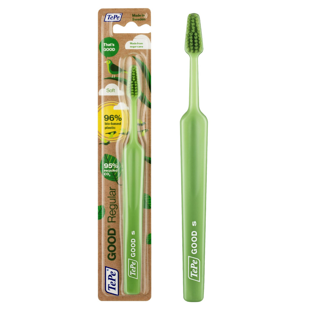TEPE Good Soft-Bristle Toothbrush for Adults and Teens  Pack of 1  Regular