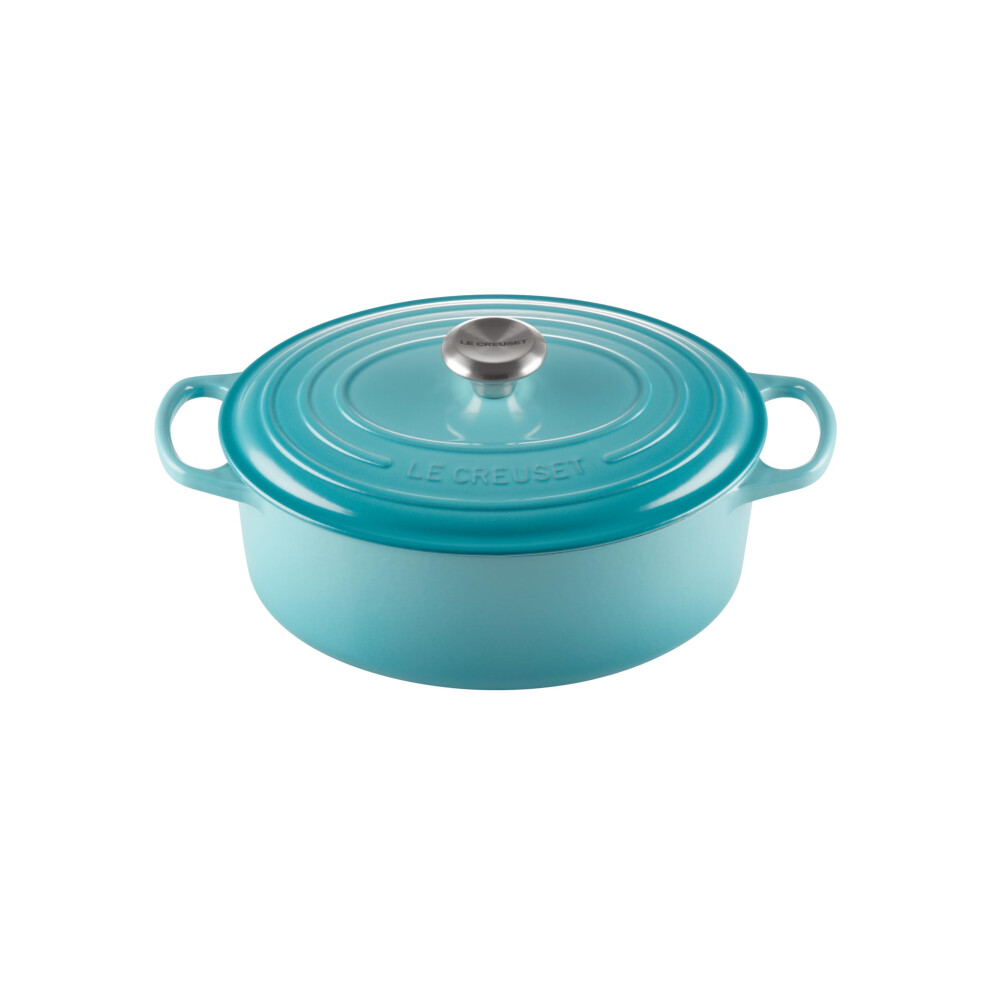 Le Creuset Enameled Cast Iron Signature Oval Dutch Oven  5 qt.   Caribbean