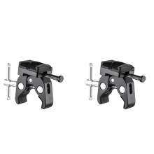 Adattatore per batteria V-Mount con morsetto per il montaggio su treppiede con supporto per luce