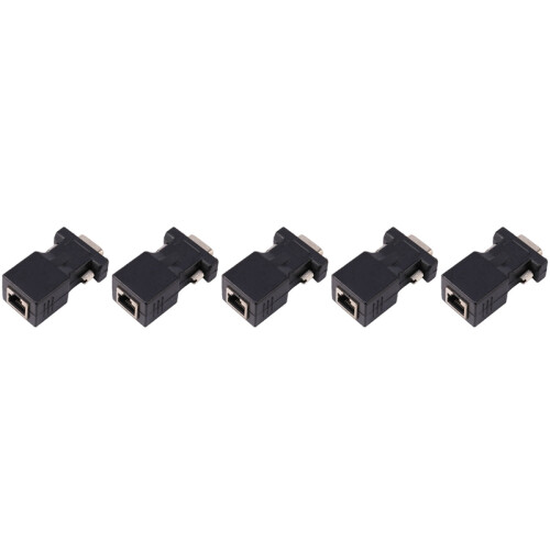 Extensor VGA Macho para LAN CAT5 CAT6 RJ45 Cabo Adaptador de Rede