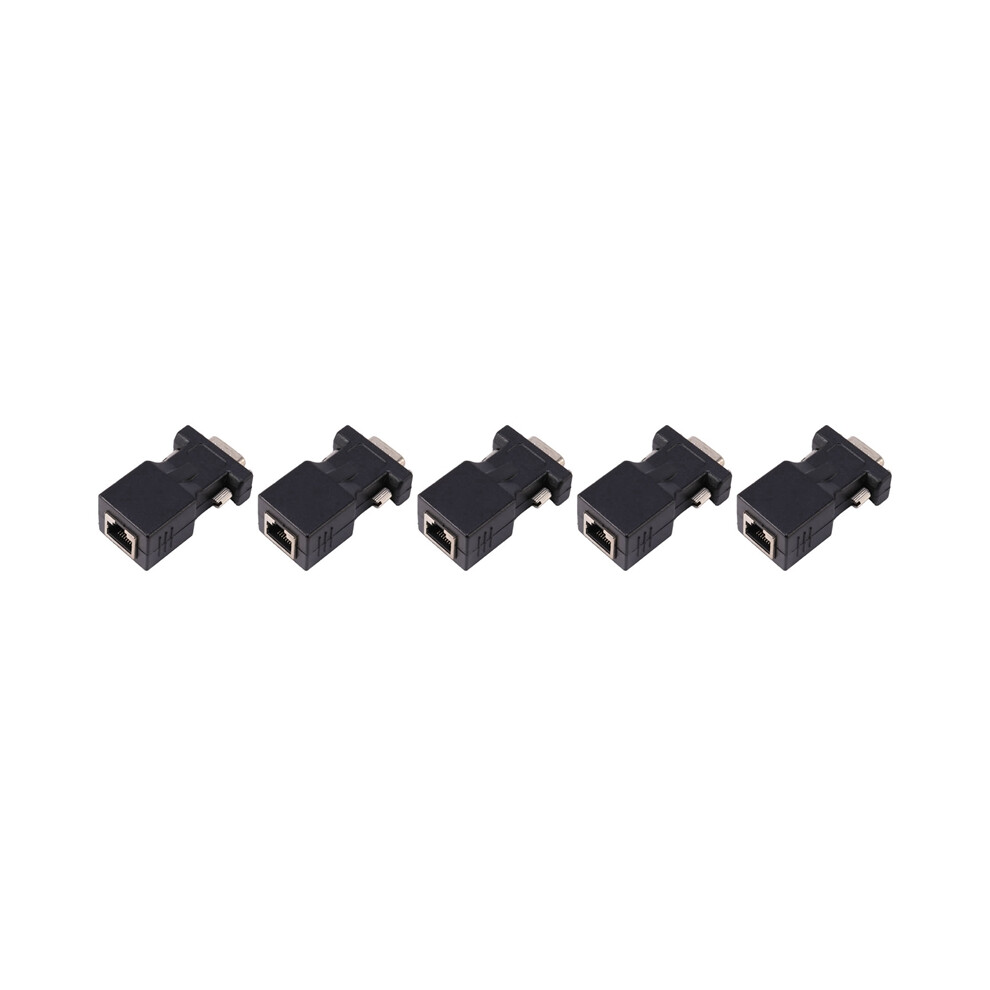 Vga Extender Male To Lan Cat5 Cat6 Rj45 Network Cable Adapter 4853542342413