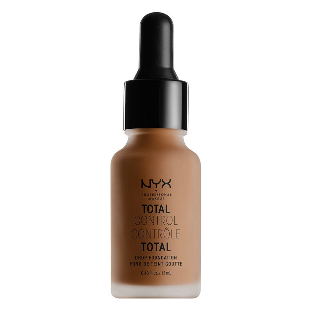 NYX PROFESSIONAL MAKEUP Total Control Drop Foundation - Mocha  Light Brown