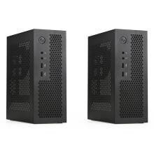 Počítačová skriňa A09 pre HTPC, Mini ITX, USB 2.0, čierna