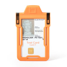 Identity Stronghold Secure Badge Holder Classic Orange (IDSH1004-001B-org)