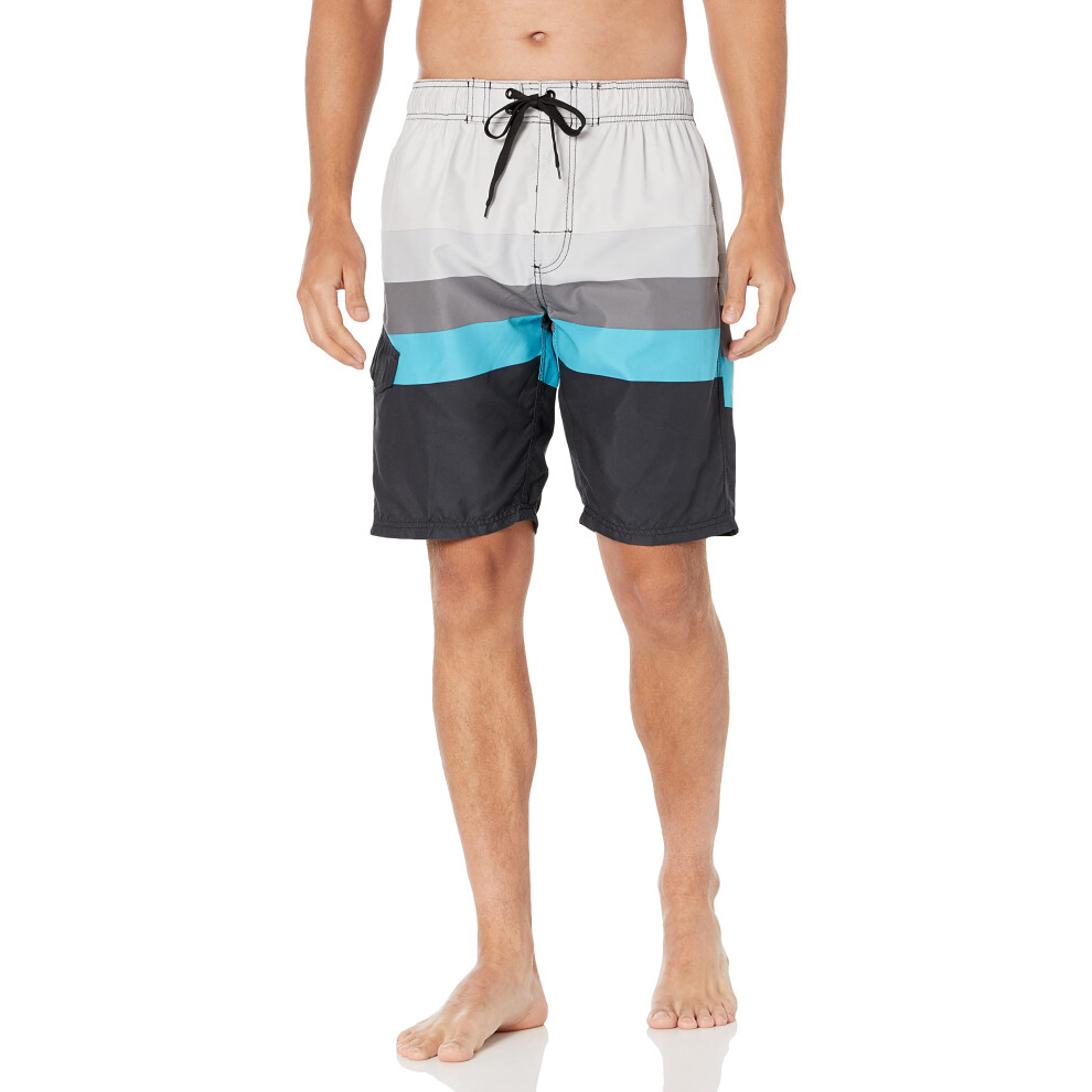 Maillot de bain Kanu Surf pour homme (tailles standard et longues) Noir infini, taille L