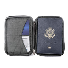 Reisepasshlle und Reisebrieftasche mit RFID-Blockierung Premium-Dokumenten-Organizer-Etui fr Mnner und Frauen fr Reisepsse, Karten, Tickets,