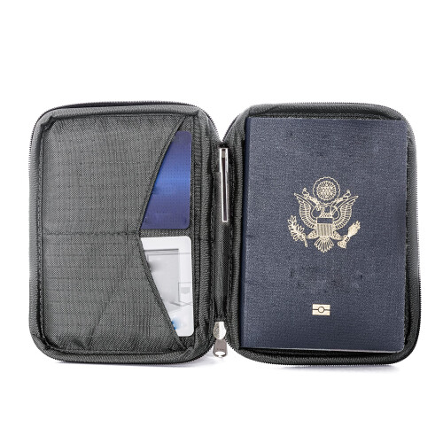Portafoglio Zero Grid Passport - Portadocumenti da viaggio con blocco RFID (Shadow) 1
