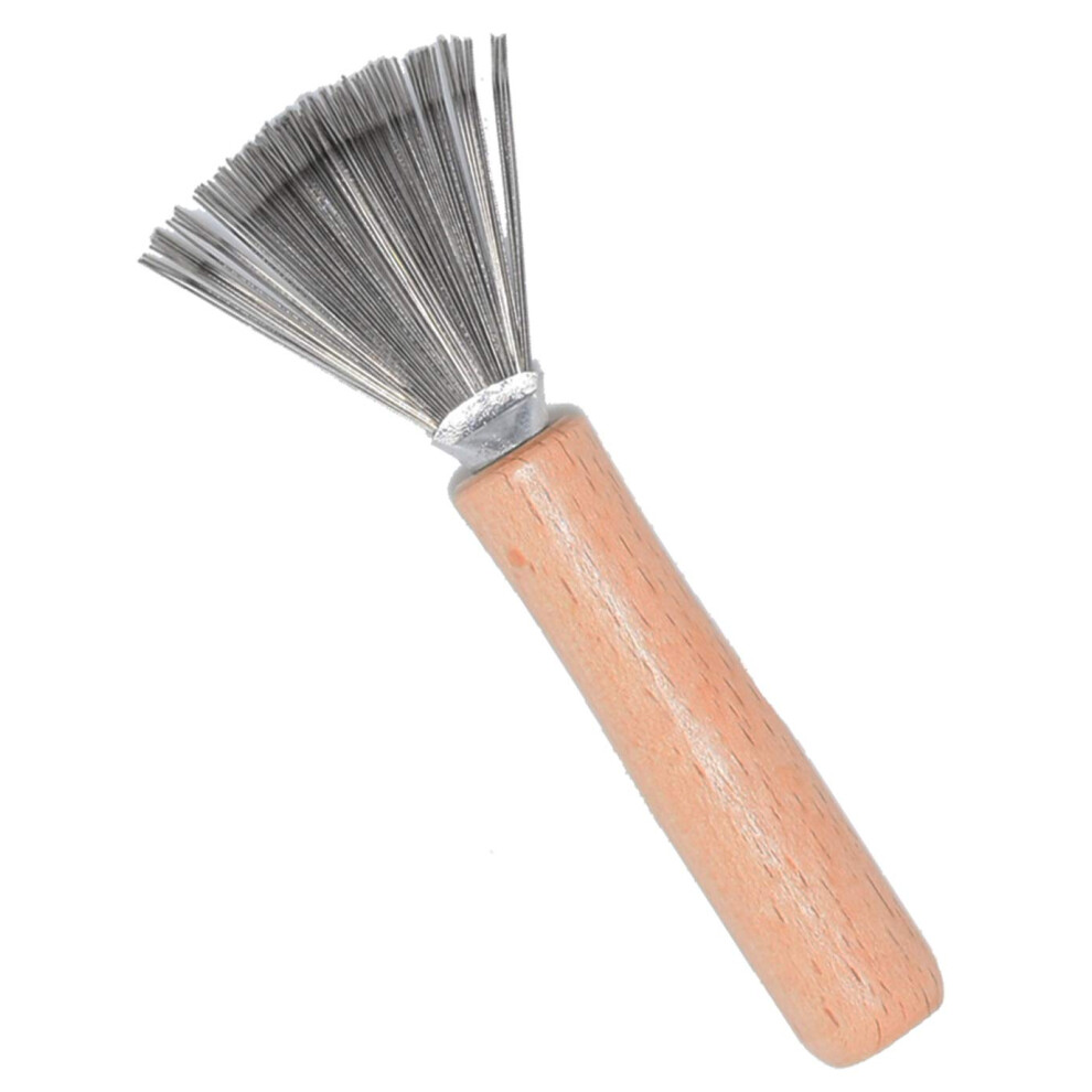 Catin Hair Brush And Comb Cleaner With Metal Wire Rake For Hair Dust Lint Removal