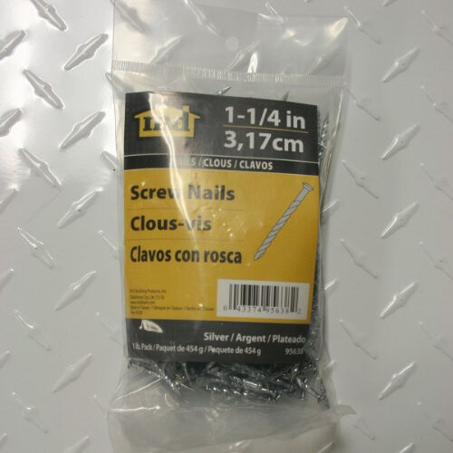 MD Building Products 95638 Pregos de parafuso de 1-1/4 polegadas para carpete metlico prateado 1