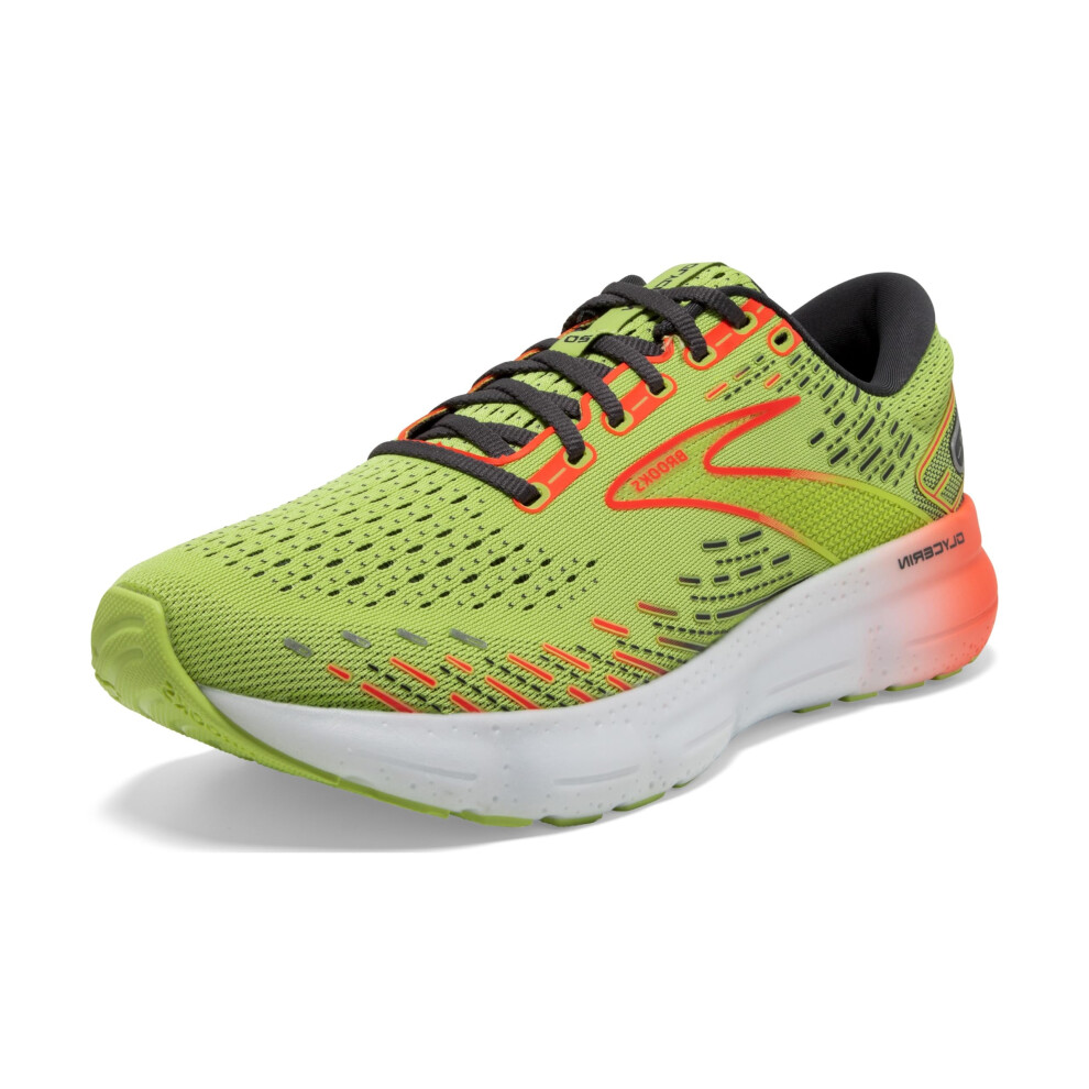 Chaussures De Course Neutres Brooks Glycerin 20 Pour Homme - Citron Vert/Rouge/ B Ne - Pointure 40-image