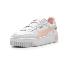 PUMA Women's CARINA STREET Sneaker PUMA White-Rose Dust-Feather Gray 10.5