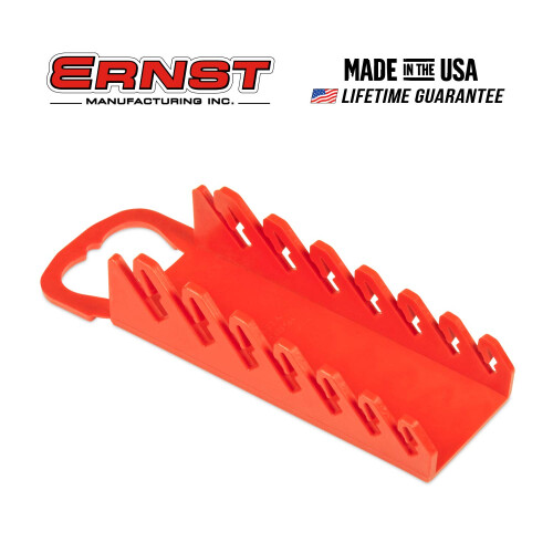 Ernst Manufacturing - 5072-Red Gripper Stubby Wrench Organizer 7 Tool Red 1