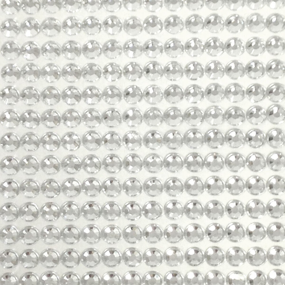 AllyDrew 6mm zilveren kristal diamant sticker zelfklevende strass steentjes 500 stuks