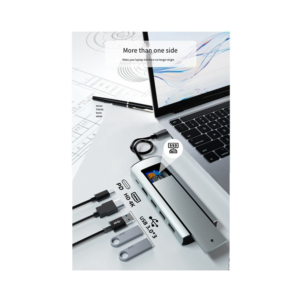 Stazione Di Ricarica Rapida Usb Type-C 6 In 1