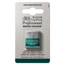Professionelle Wasserfarbe von Winsor & Newton, halbe Pfanne, Kobaltgrün, tief