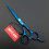 6,0 inch professionele haarknipschaar set met scheermes (blauw) 4