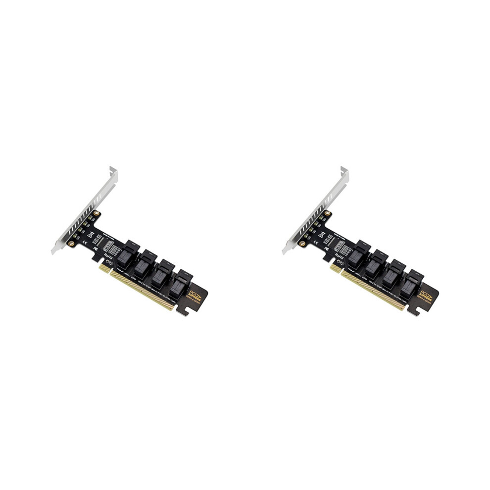 Ngff Pci-E 16X To 4 Ports U.2 Nvme Split Expansion Card Sff-8639/8643 4853542348569