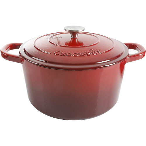 Crock-Pot Crock-Pot Artisan Round Enameled Cast Iron Dutch Oven  3-Quart  Gradient Red