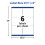 Etiquetas de correspondncia  prova de gua Avery 5524, envio de 3-1/3 polegadas x4 polegadas 300/BX WE 4