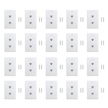1 szt. 2-portowa płytka ścienna Ethernet, Cat6 żeńska do gniazda RJ45