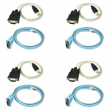RJ45-verkkokaapeli Serial Rj45 - DB9 ja RS232 USB (2 in 1)