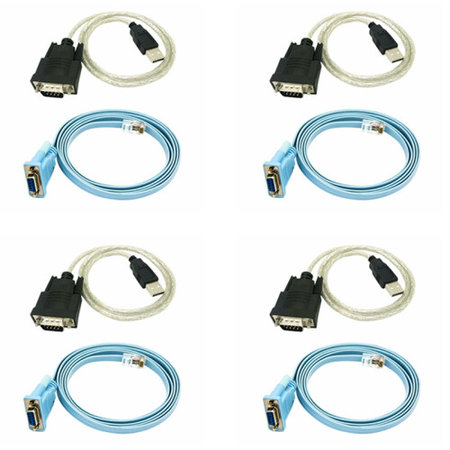 Cavo di rete RJ45 seriale Rj45 a DB9 e RS232 USB (2 in 1) 1