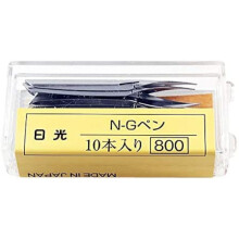 Nikko Manga Pen Nib N-Gpen 10 Nibs (1 frpackning) med antirostpapper fr frvaring