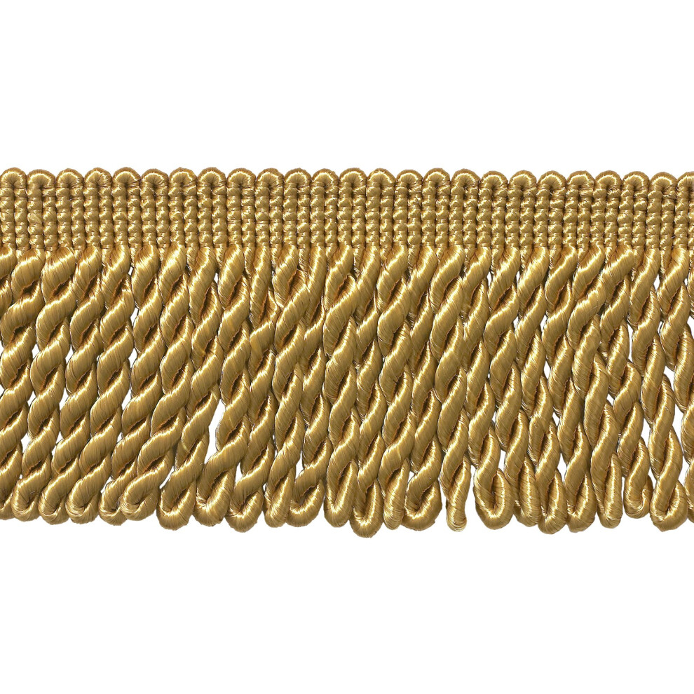 3 inch lange gouden franjerand, stijl: BFS3, kleur: C4, verkocht per meter