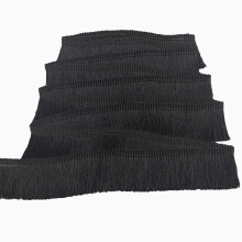 FQTANJU 1"""" bred Dekorativ polyester Frynser Trim Blonde Trim 5 yards (sort)
