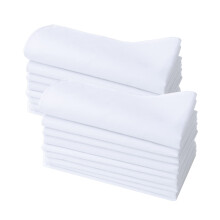 CoCoUSM Solid White -puuvillanenäliinat hääjuhliin DIY Draw -lahja Bulkki