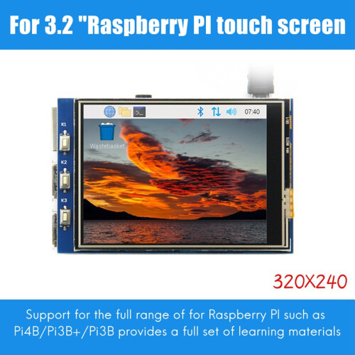 For 3.2 Inch Touch Display LCD 3B+/4B 2