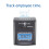 Pyramid Technologies 2650 Pro Auto Aligning Time Clock  LCD Display  Charcoal 2