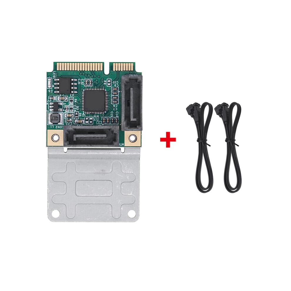 Mini Pci-E Sata 2 Port Iii 6G Pci Express Controller Card 4853542355857