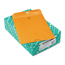 Quality Park 37793 Umschlag mit Verschluss, 9 1/2 x 12 1/2, 32 Pfund, braunes Kraftpapier, 100 Stck/Karton