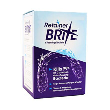 Retainer Brite Tabletten f  r sauberere Retainer und Zahnspangen     96 St  ck