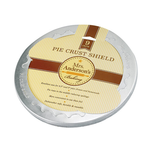 Sra. Anderson Baking Pie Crust Protector Shield se encaixa na maioria dos pratos de torta de 9 polegadas