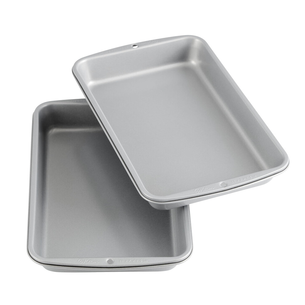 Wilton Recipe Right Non-Stick Biscuit and Brownie Pan 11 in. x 7 in. (2-Pack)