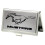 Buckle-Down Business Card Holder - Mustang w/Text Brushed Silver/Black - Small 1