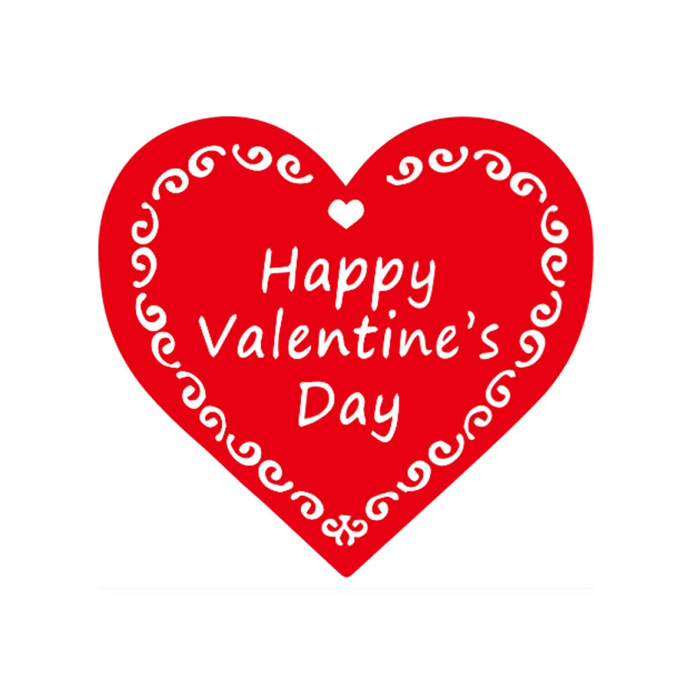 Adesivi A Forma Di Cuore Rosso Da 3,8 Cm, Adesivi Per San Valentino, Etichette Adesive Per Carta Regalo Di San Valentino, 500 Etichette Per Rotolo (Rosso, 1,5)-image