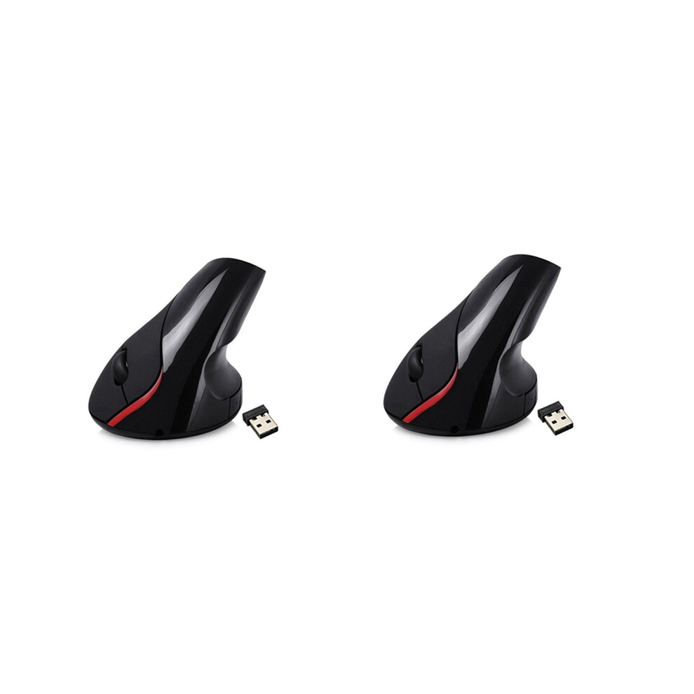 2.4 Ghz Vertical Ergonomic Optical 5D 2400Dpi Gaming Mouse Black 4853542352139