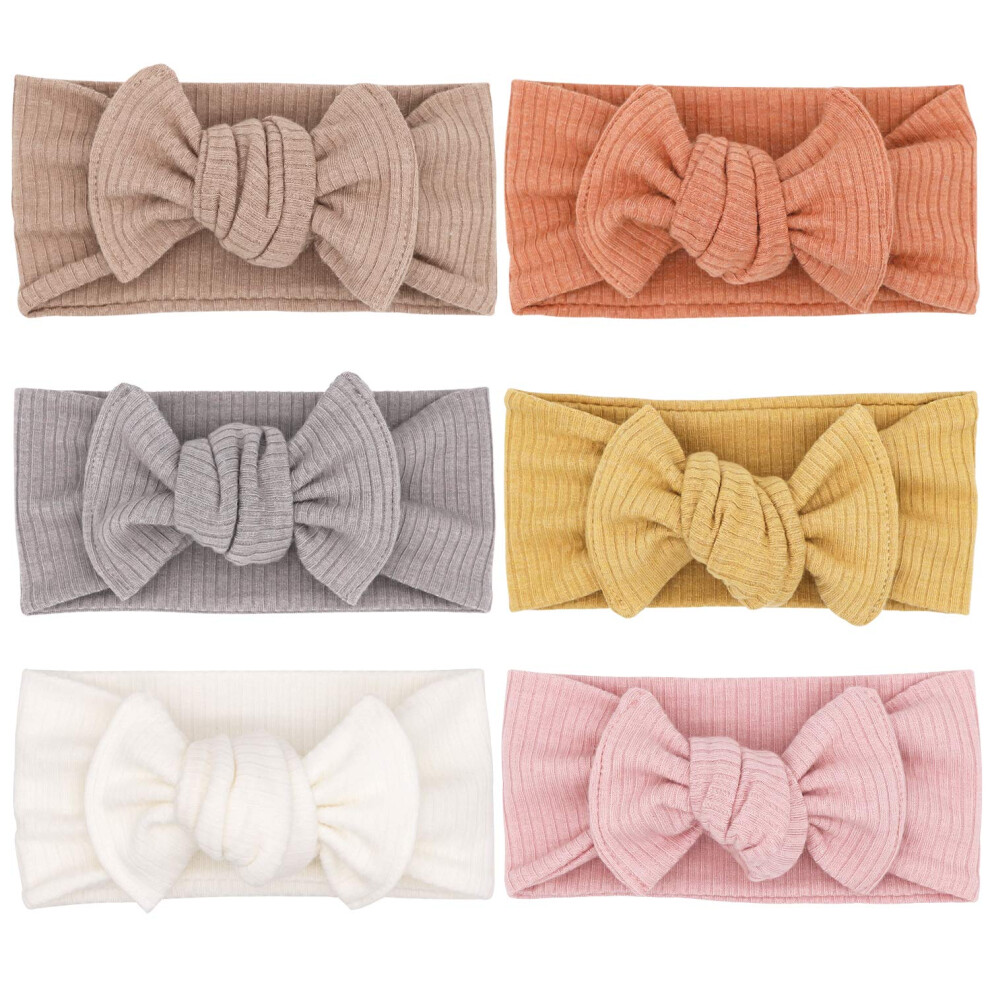 Ueesum Baby Girls Headbands With Bows Infant Toddler Headwrap Hair Accessories-image