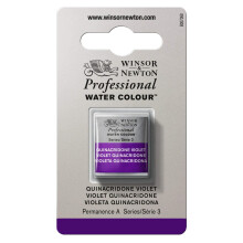 Winsor & Newton Professional Water Color Paint Half Pan Quinacridone Violet