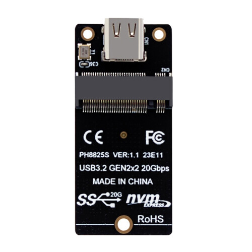 M.2 σε Type C SSD Adapter ASM2364 NVME Riser Board 1