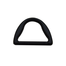 Amanaote Schwarzer D-Ring mit 2,5 cm Innendurchmesser, hoher Krper, D-Ringe, nicht geschweit, 6 Stck