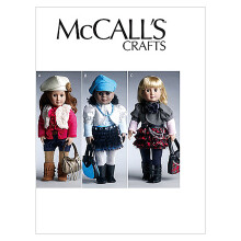 McCall's Patterns M6480 Oblecenie a doplnky pre b biky 46 cm (18""), jedna velkost