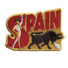 Vagabond Heart Spain Patch - Spanien Souvenir - Tyref?gtning Iron On Travel Badge