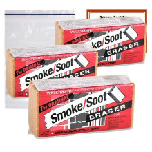 Esponjas limpiadoras de holl?n Absorene (paquete de 3) con bolsa de almacenamiento y tarjeta de instrucciones