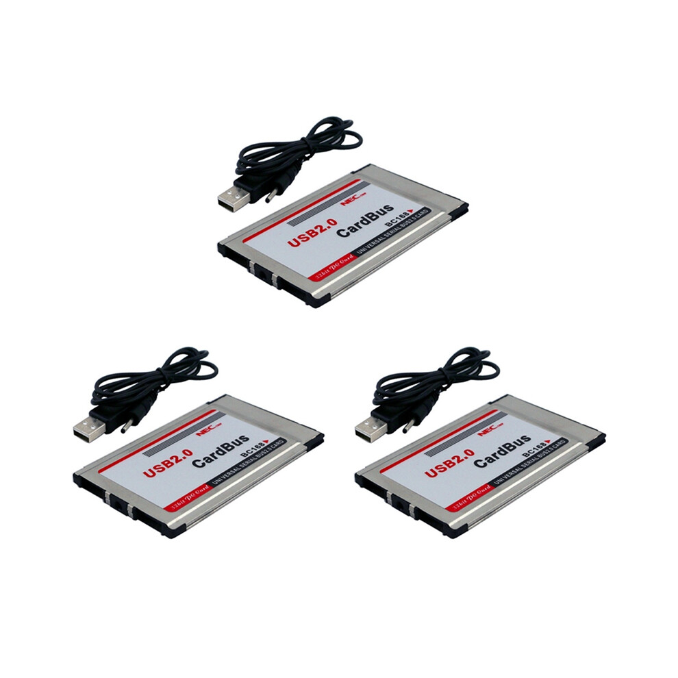 Pcmcia To Usb 2.0 Cardbus Dual 2 Port 480M Card Adapter For Laptop 4853542358797