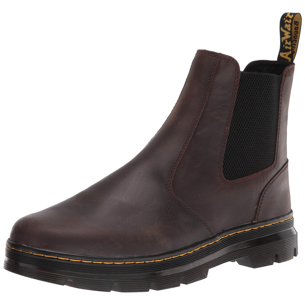 Dr. Martens Unisex Embury Chelsea Boot  Dark Brown Crazy Horse  12 Women/11 Men
